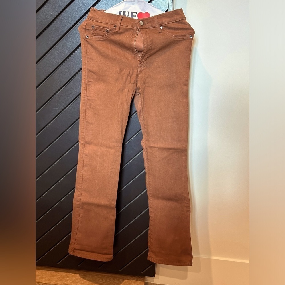 NWOT. Pistola denim in coated cognac. Size 26. Never worn. - Picture 6 of 7